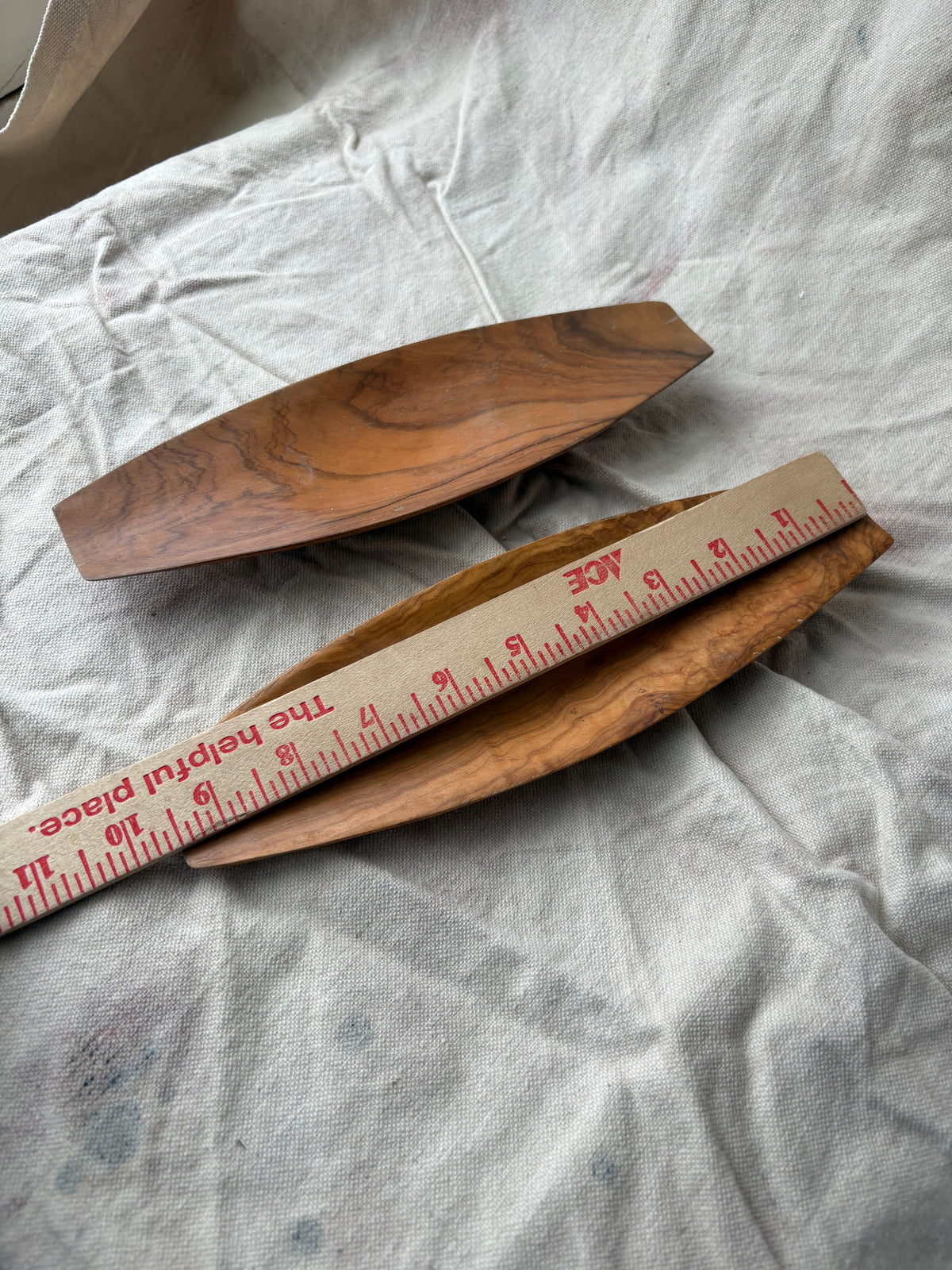 Set of 2 Wood Incense Trays