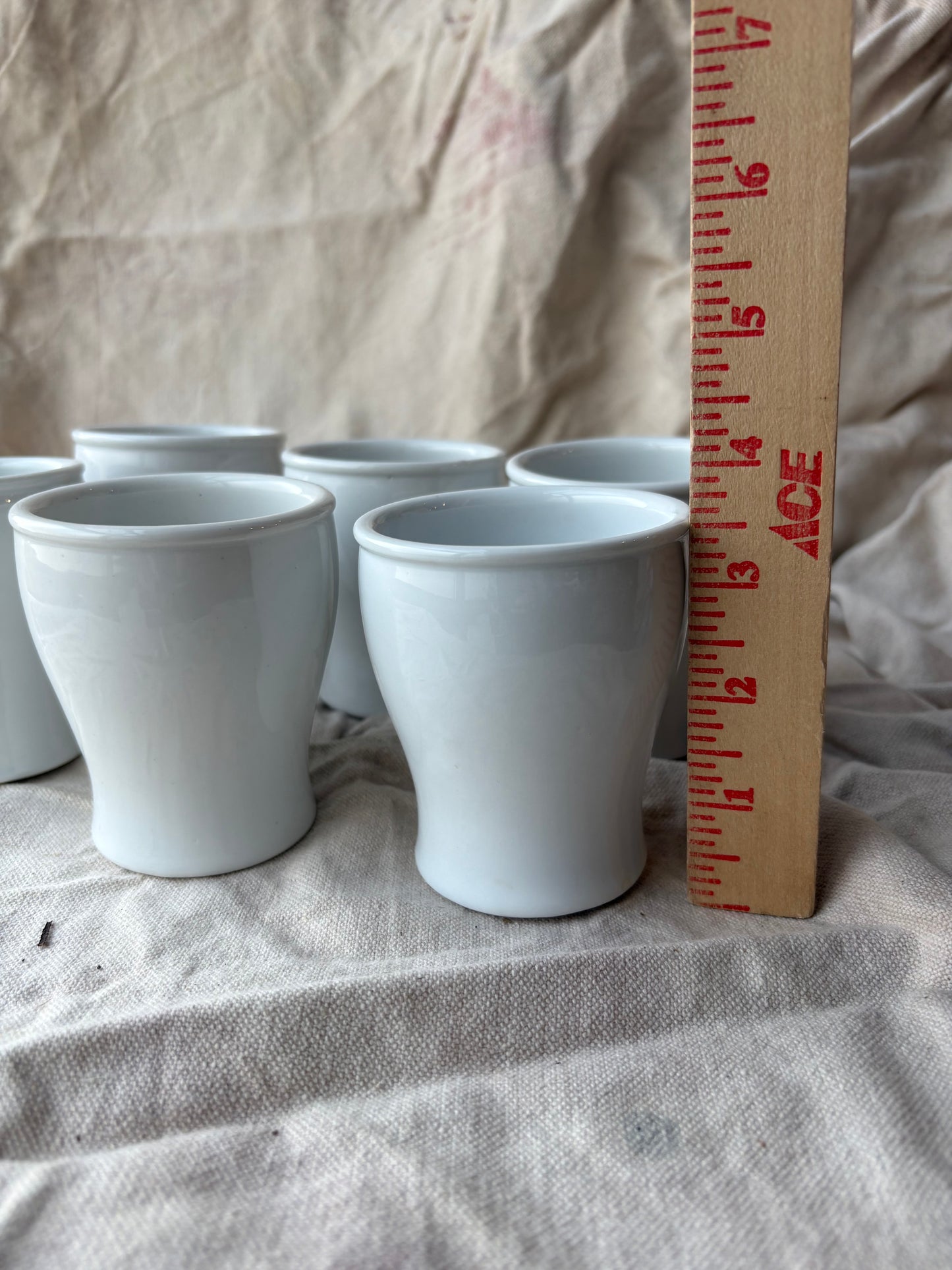Set of 7 Stoneware Drinking Cups