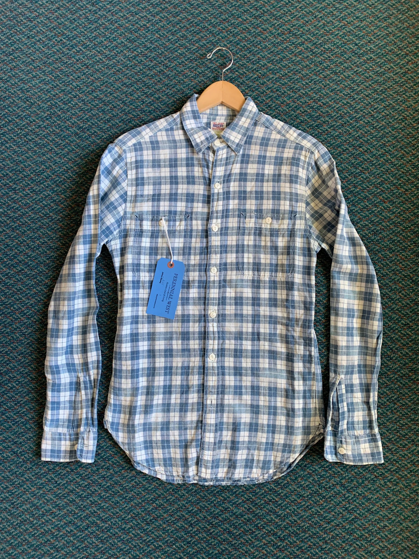 Vintage Rugby by Ralph Lauren Linen Plaid Button Down