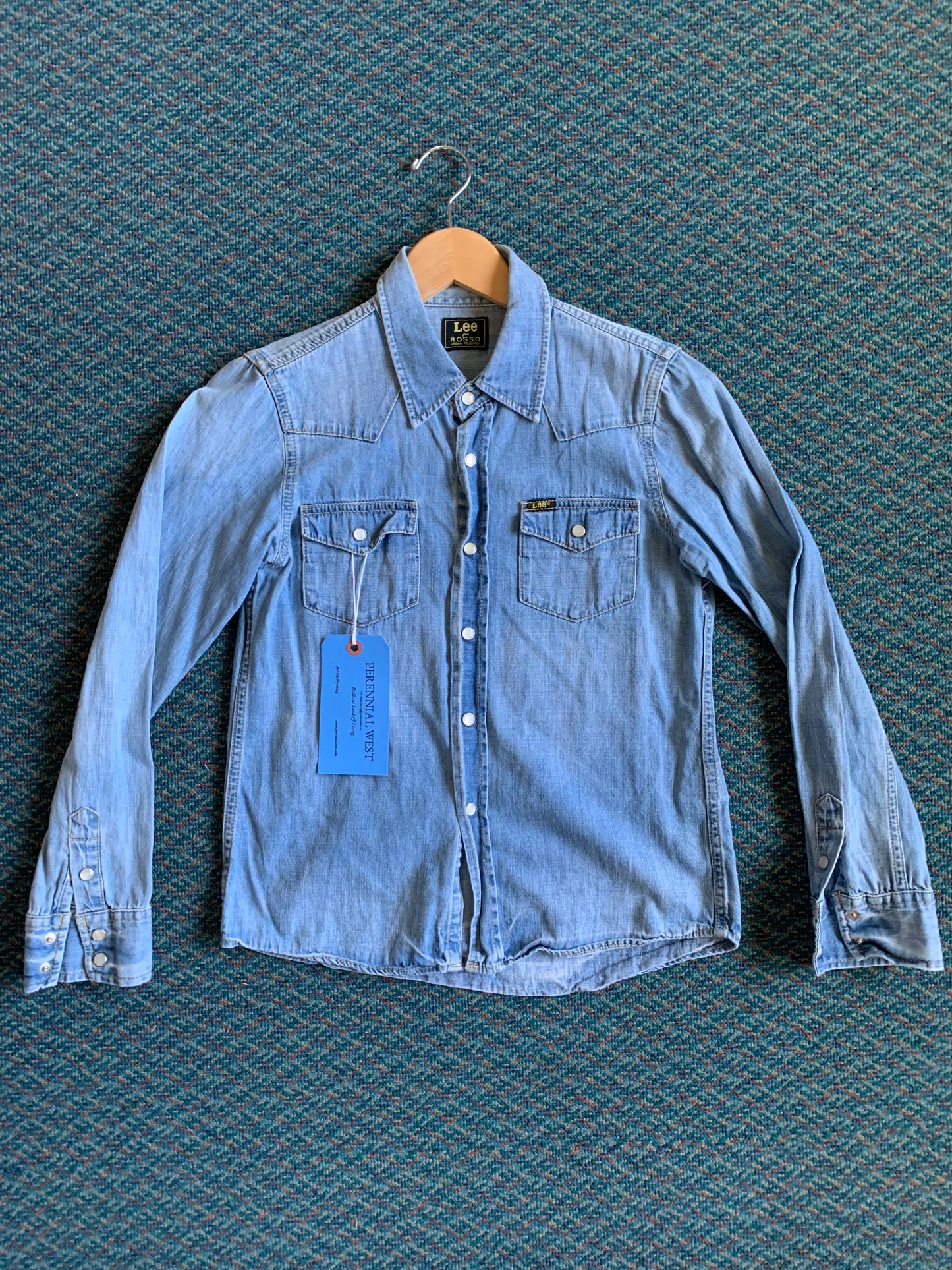 Lee Chambray Western Pearl Snap Shirt