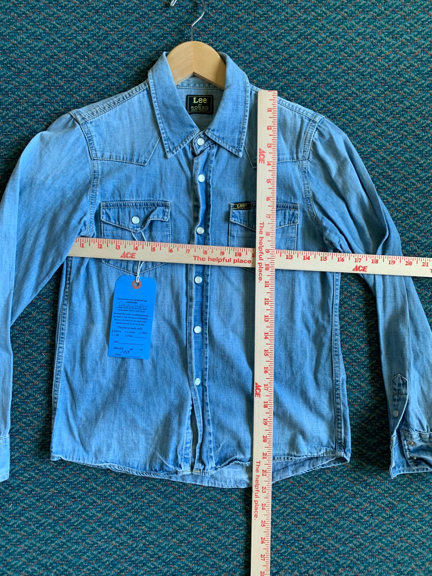 Lee Chambray Western Pearl Snap Shirt