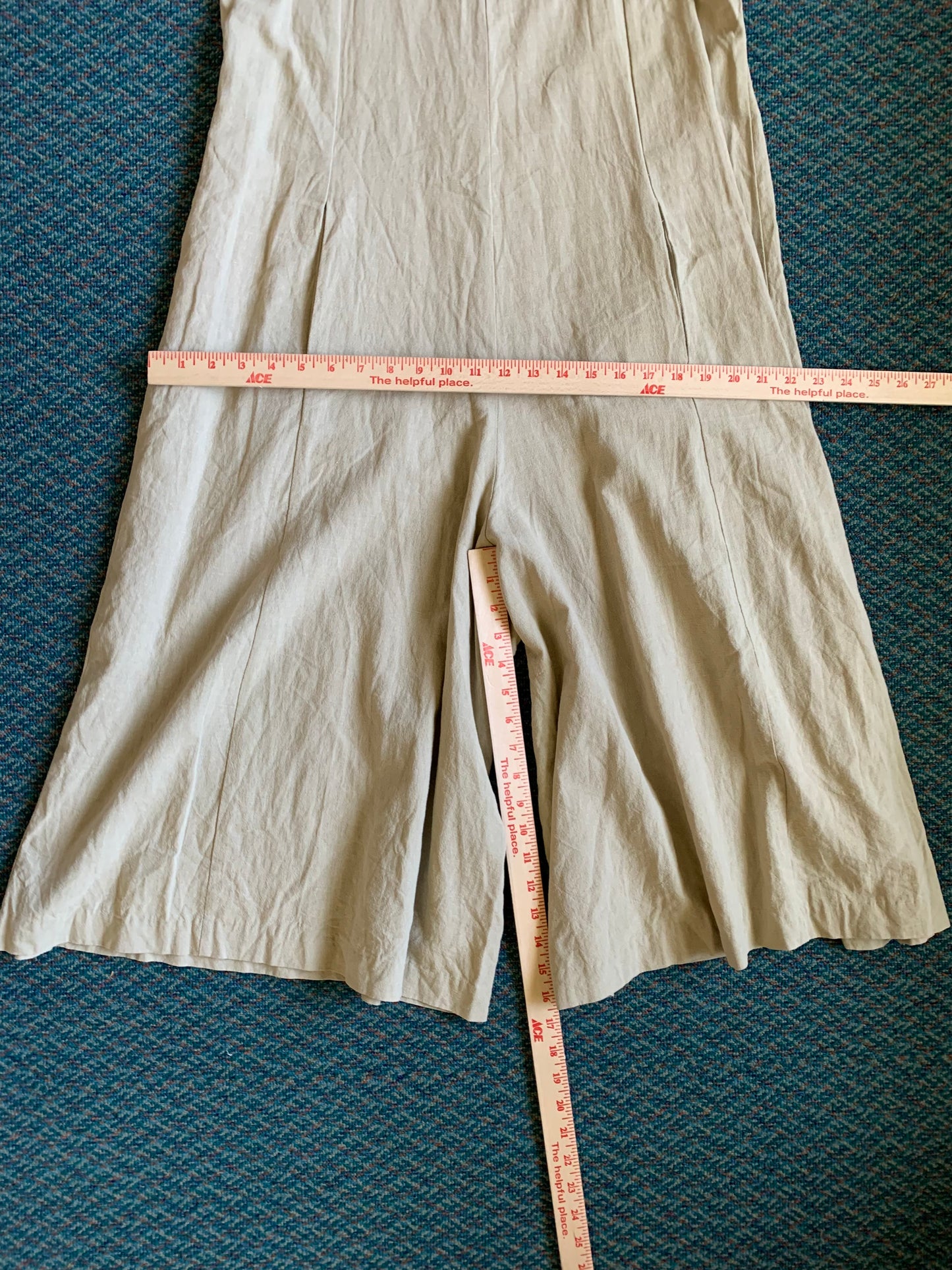 Linen Ruffle Sleeve Jumpsuit
