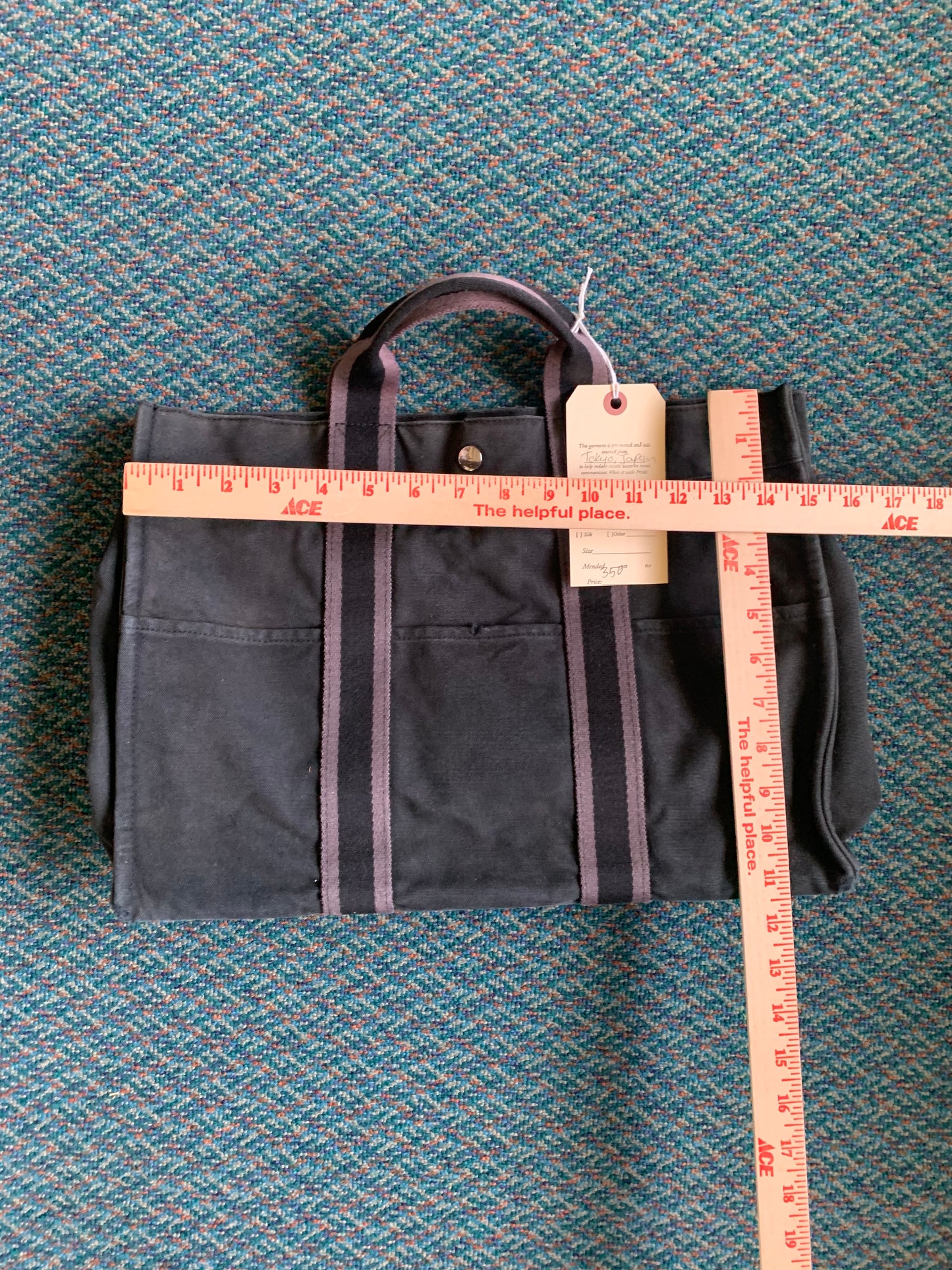 Hermes Canvas Tote Bag-Large