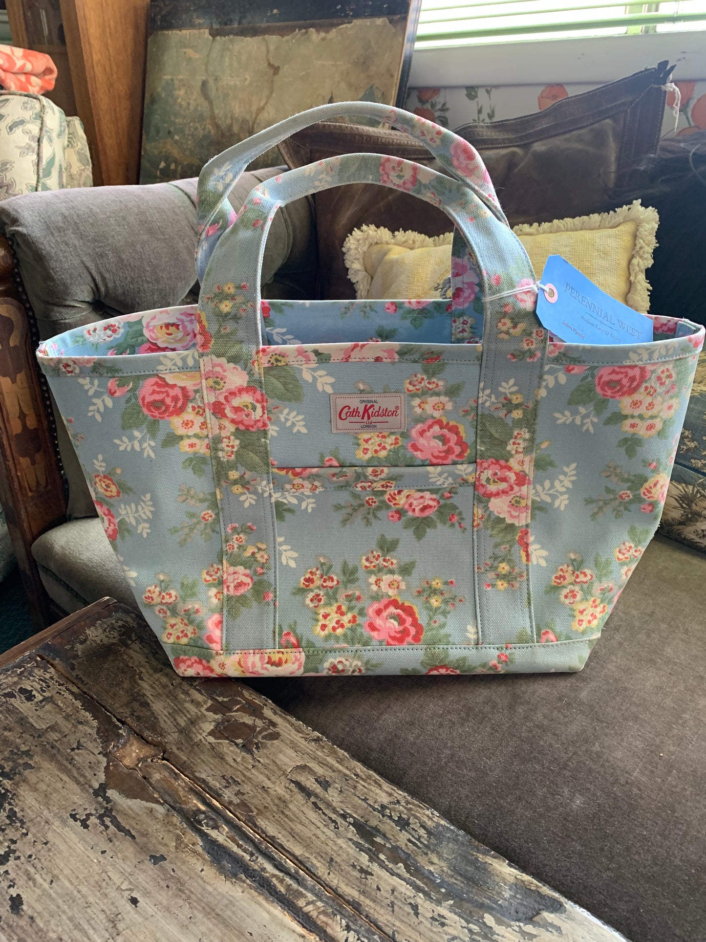 Cath Kidston Floral Canvas Tote Bag- Large