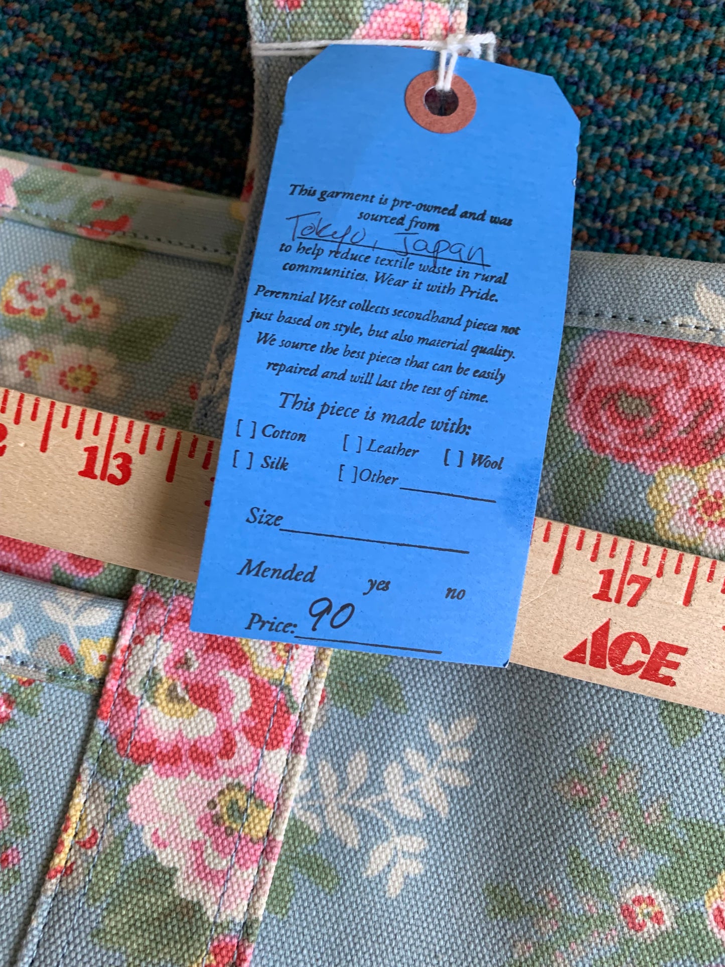 Cath Kidston Floral Canvas Tote Bag- Large