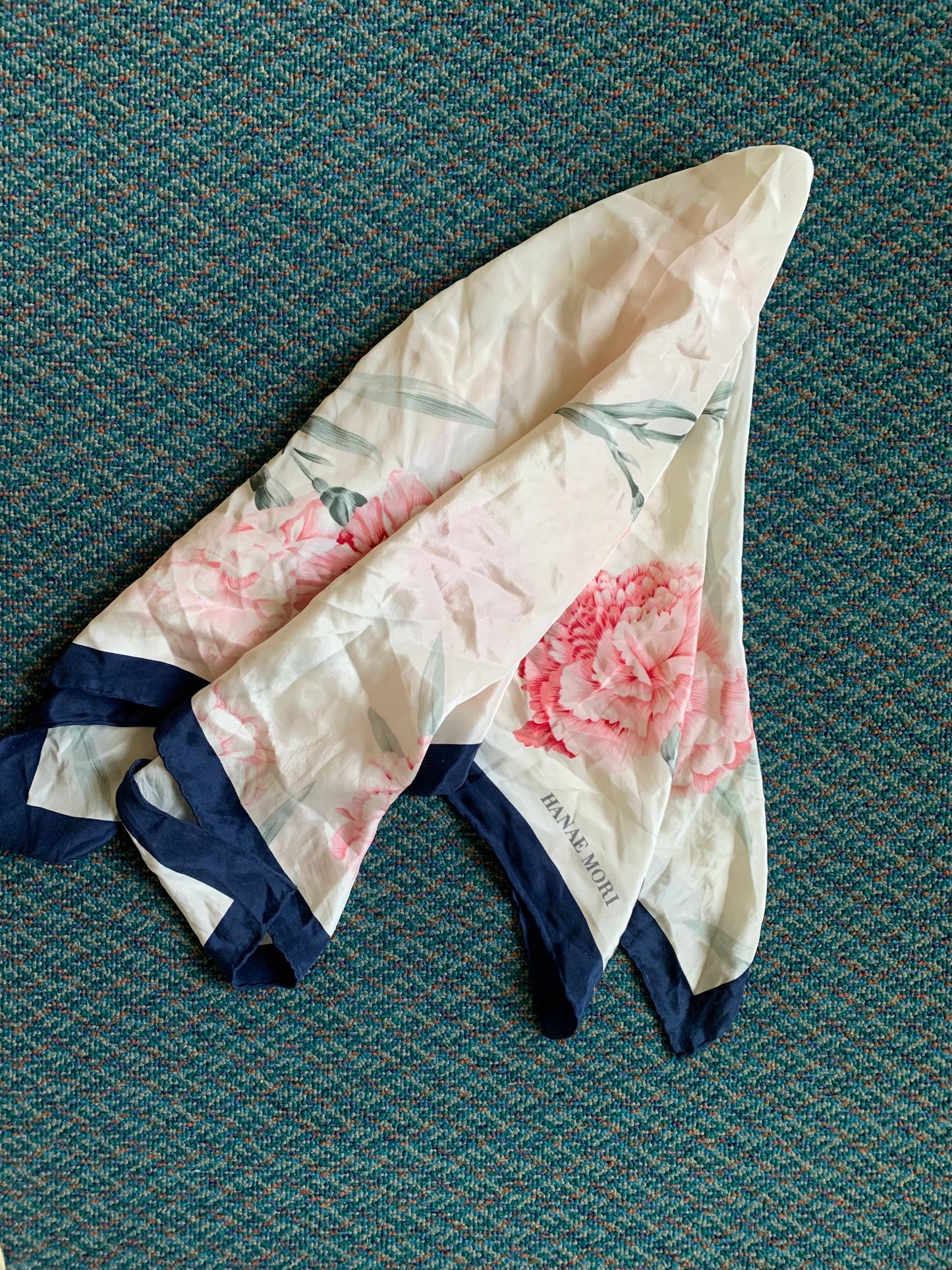Japanese Silk Floral Scarf