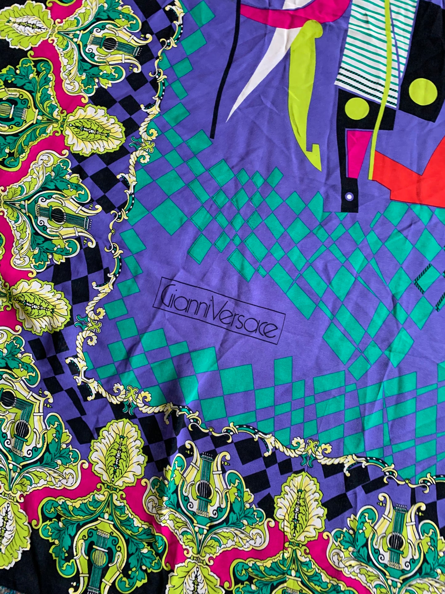 Versace Sheer Silk Blanket Scarf