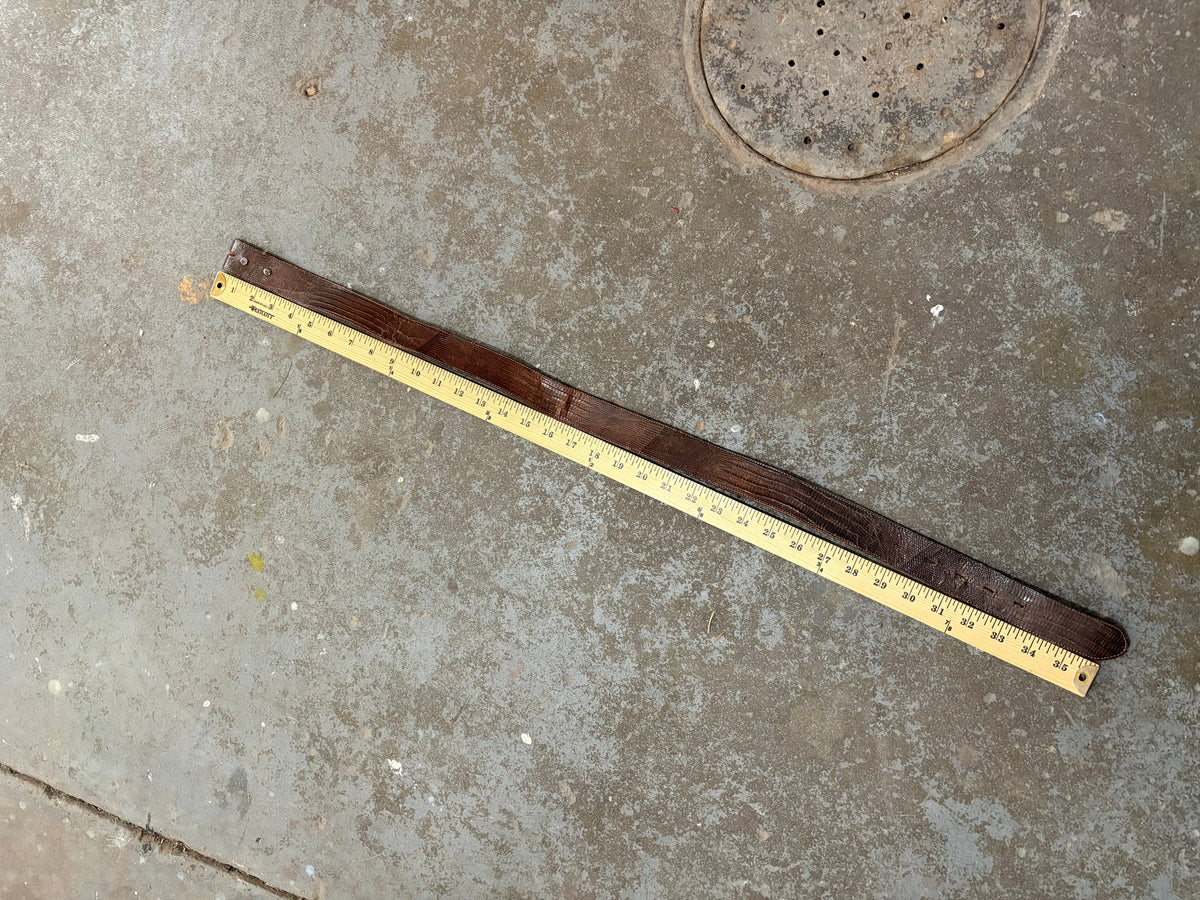 Brown Lizard Skin Belt Strap