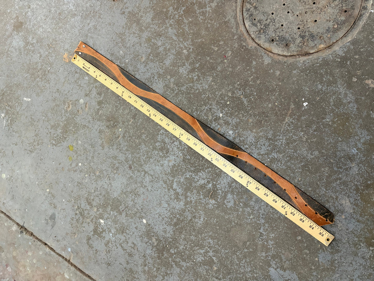 Two Tone 70's Style Thick Belt Strap
