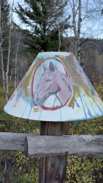 Anna Douglas Smith Handpainted Lamp Shade
