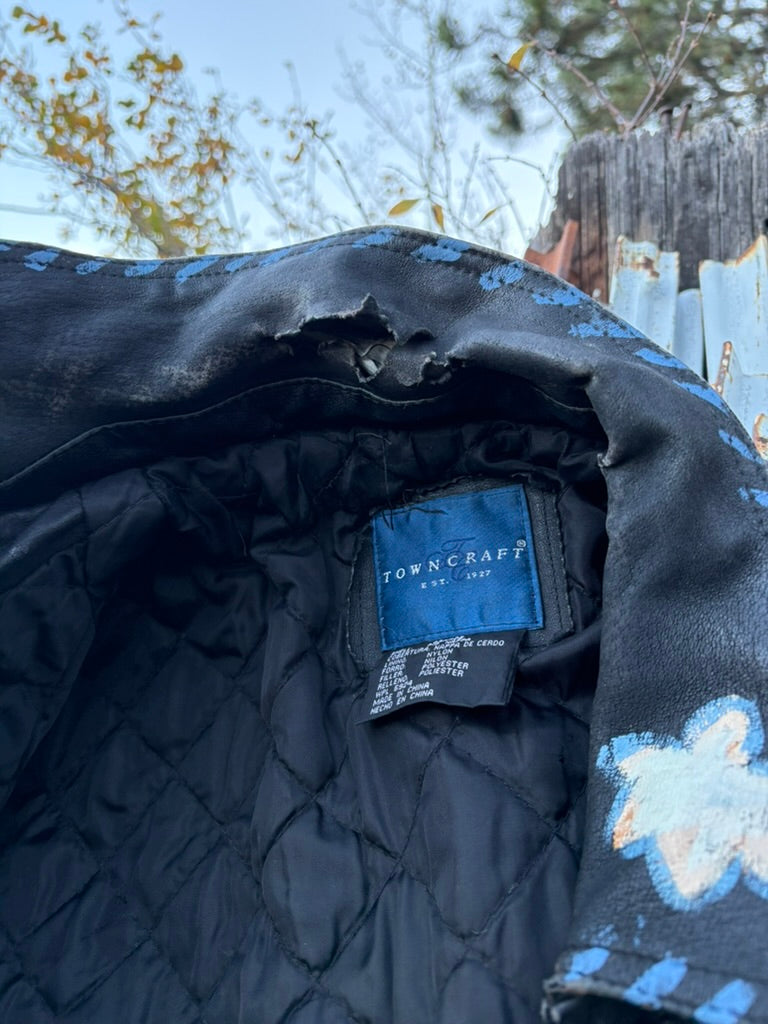 Anna Douglas Smith Handpainted Leather Jacket