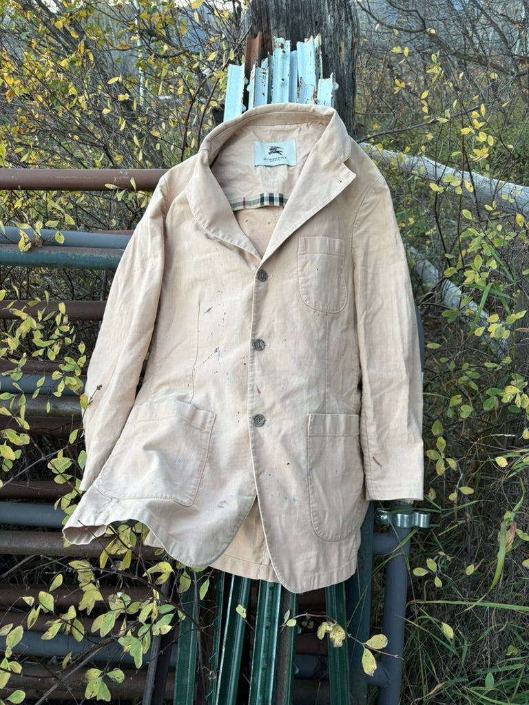 Anna Douglas Smith Handpainted Burberry Dress Jacket