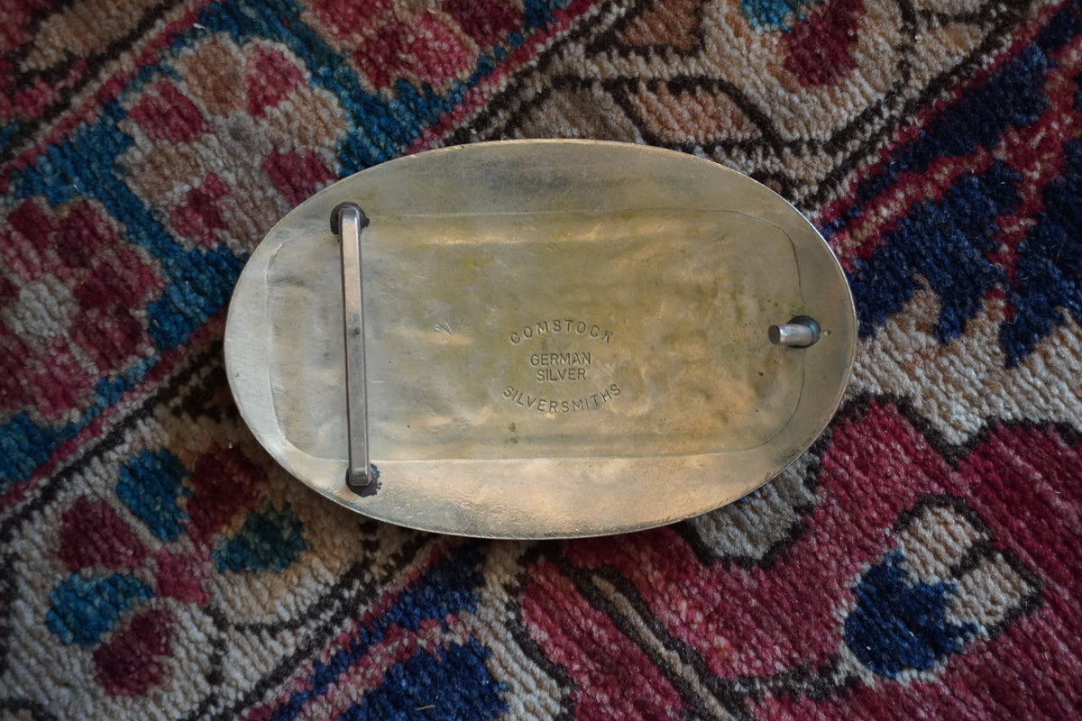 Comstock Barrel Racer in the Desert Belt Buckle