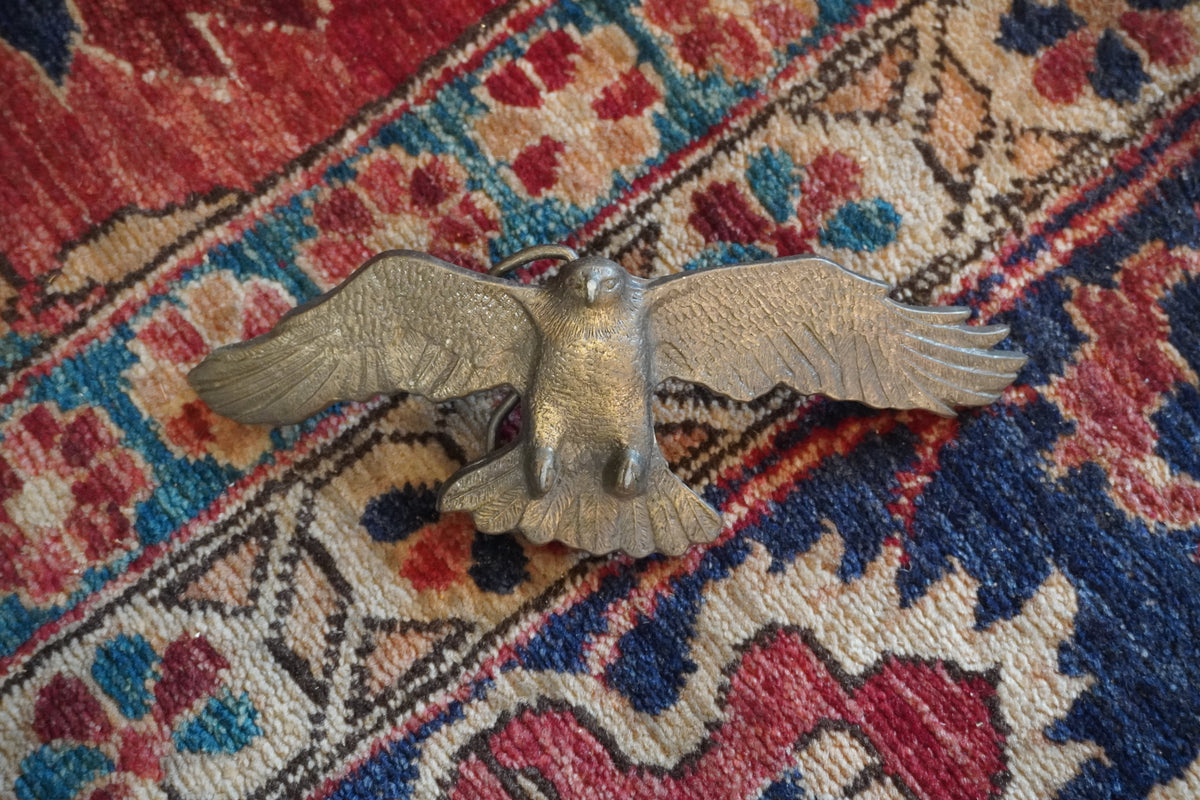 Brass Eagle with Wings Spread Belt Buckle