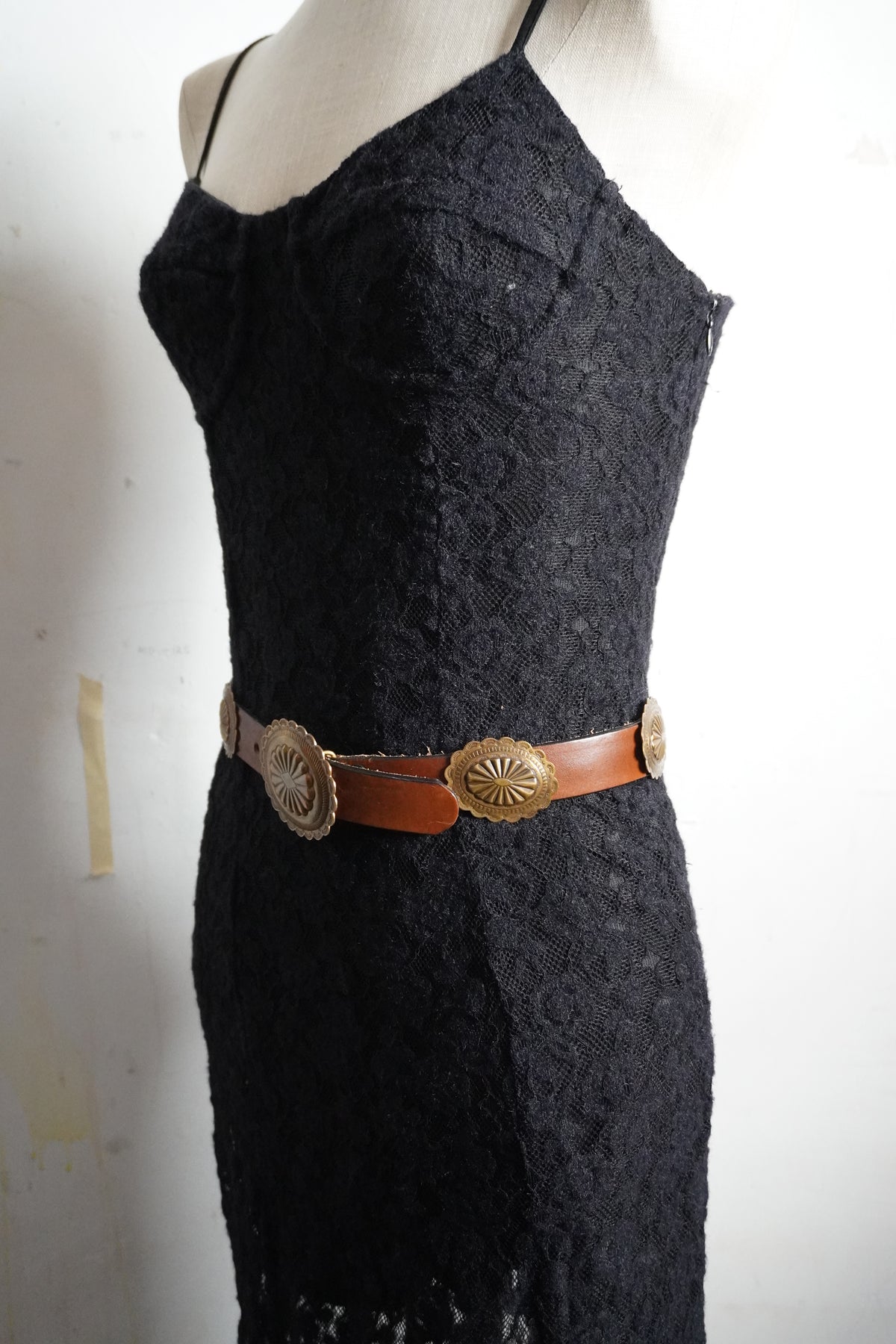 Stamped Brass Mini Concho Belt
