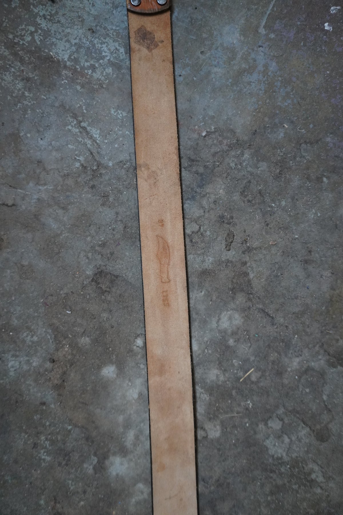 Two Tone 70's Style Thick Belt Strap
