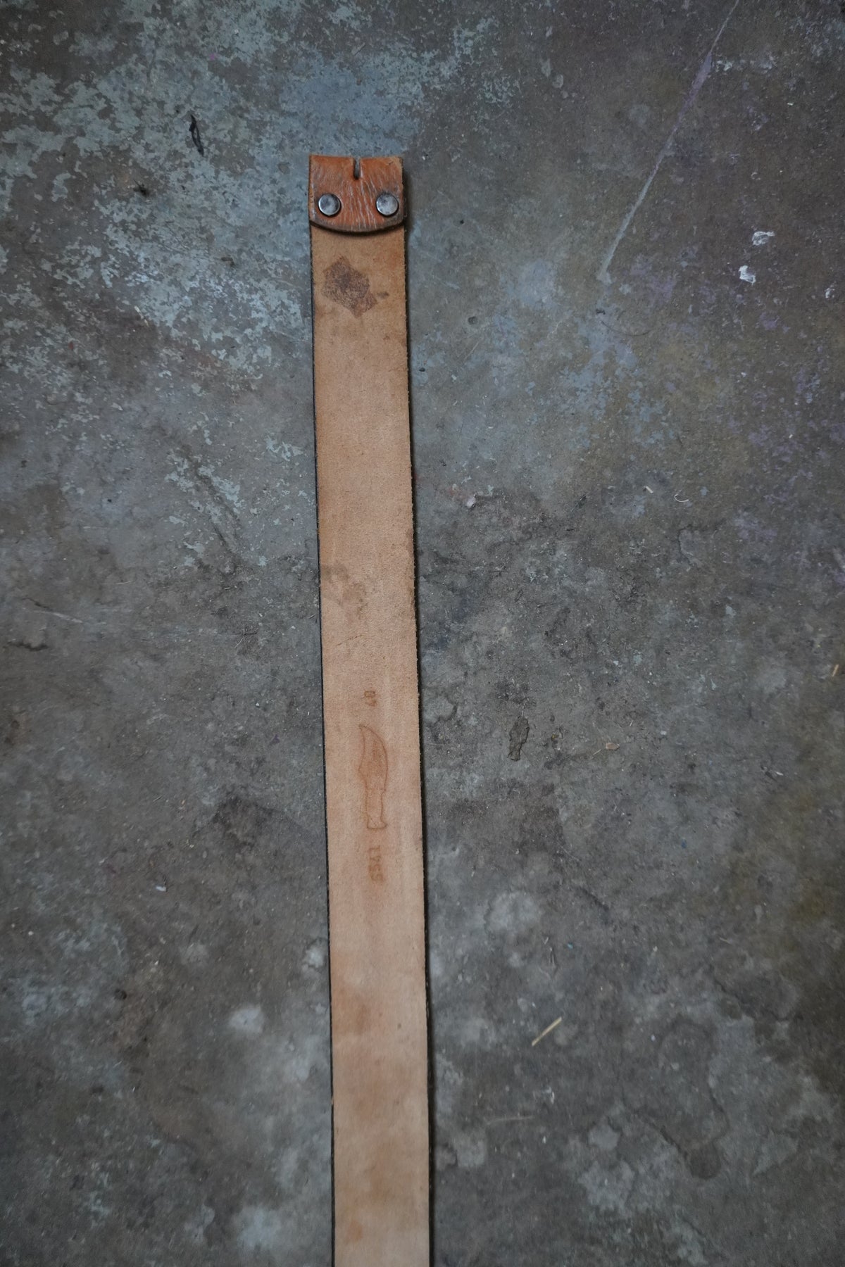 Two Tone 70's Style Thick Belt Strap