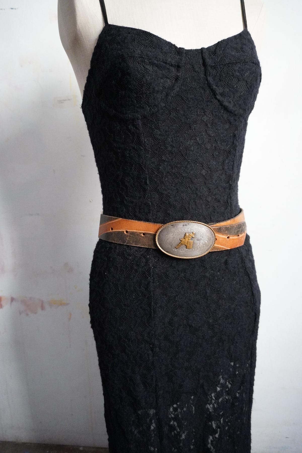 Two Tone 70's Style Thick Belt Strap