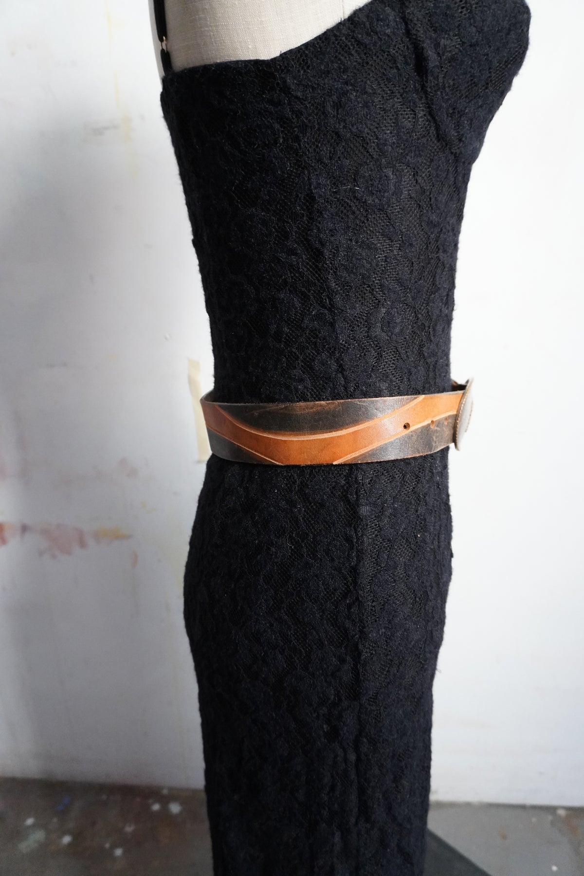 Two Tone 70's Style Thick Belt Strap