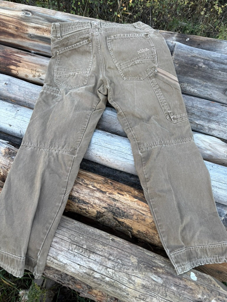 Anna Douglas Smith Handpainted Bison Work Pants