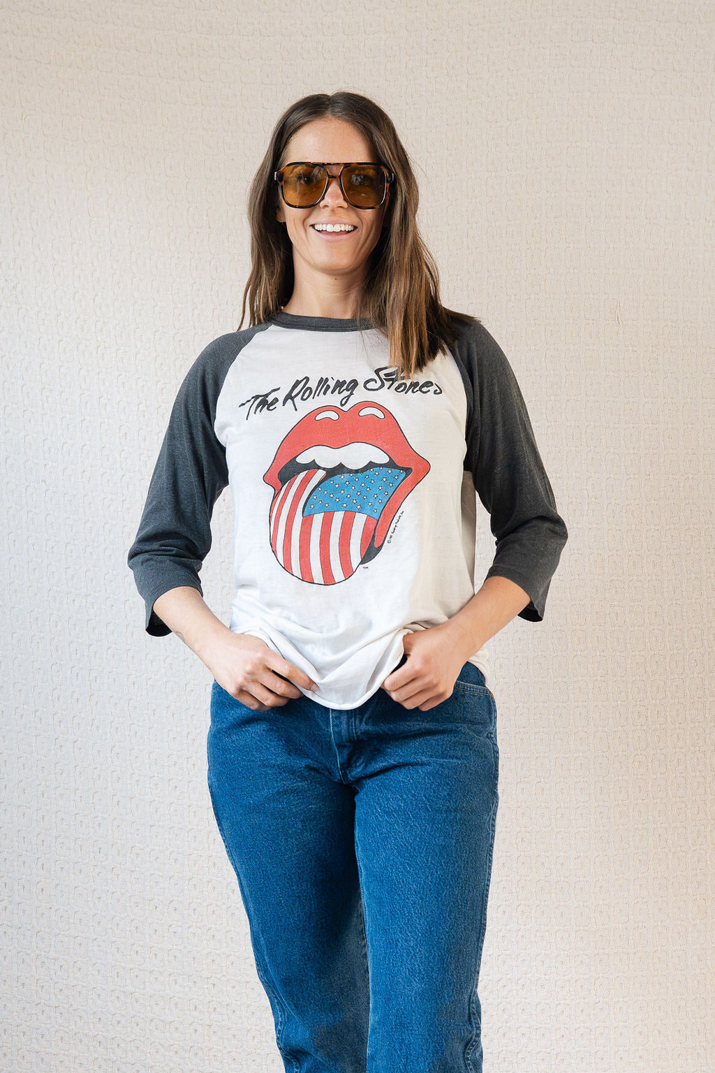 1970's The Knits Rolling Stones Raglan Tee