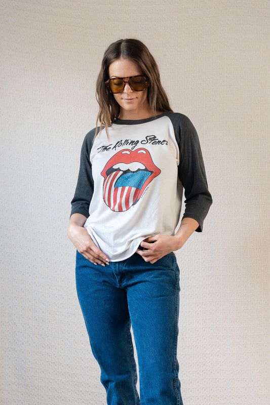 1970's The Knits Rolling Stones Raglan Tee