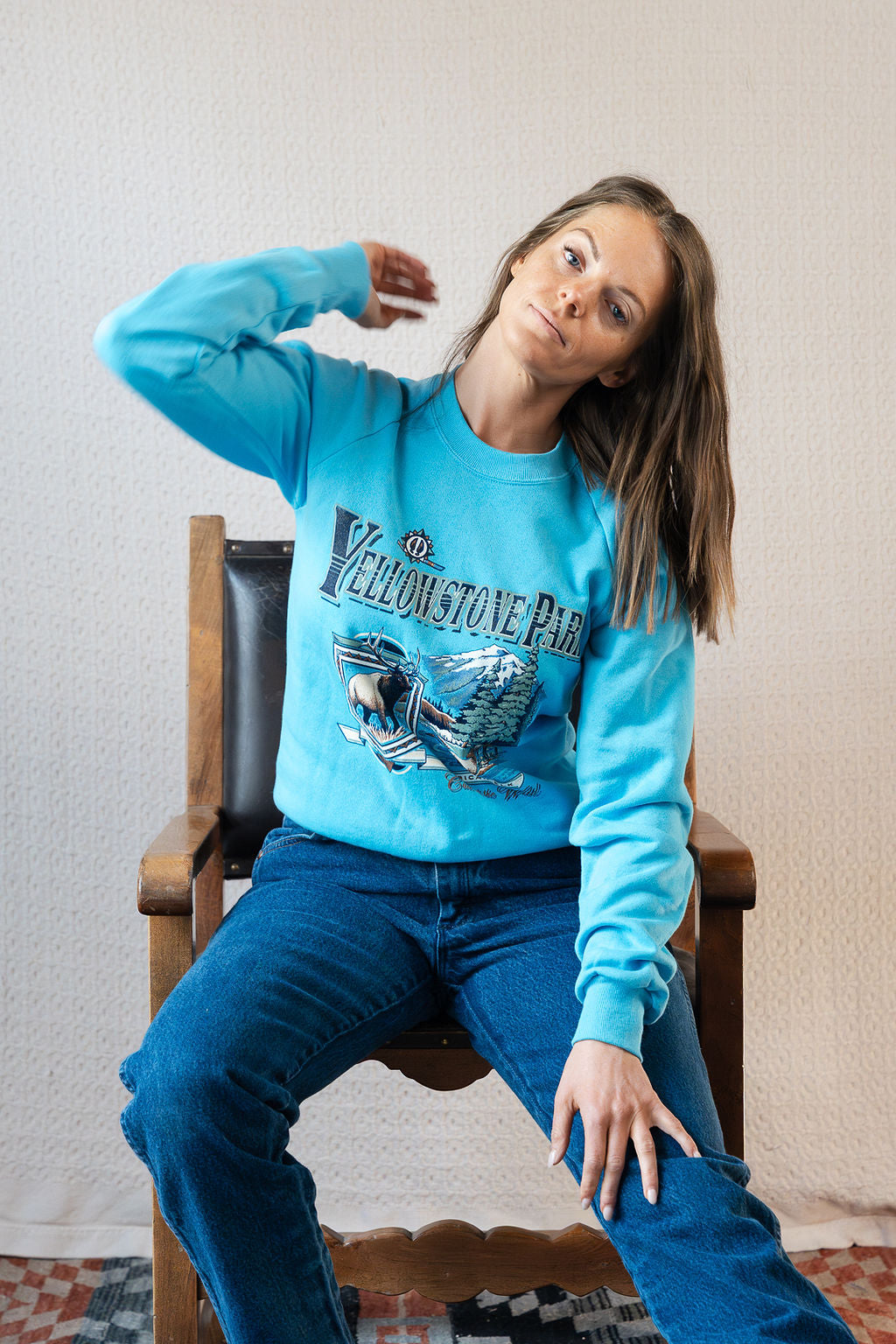 Deadstock 90's Yellowstone Park Souviner Sweat Shirt