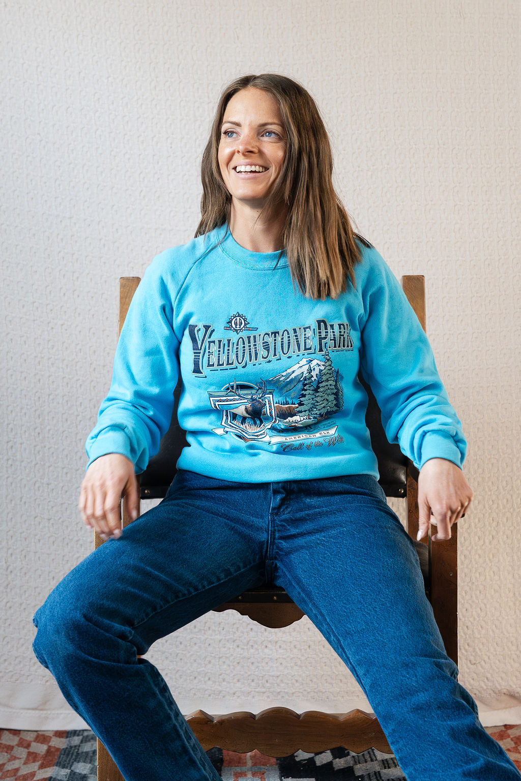 Deadstock 90's Yellowstone Park Souviner Sweat Shirt