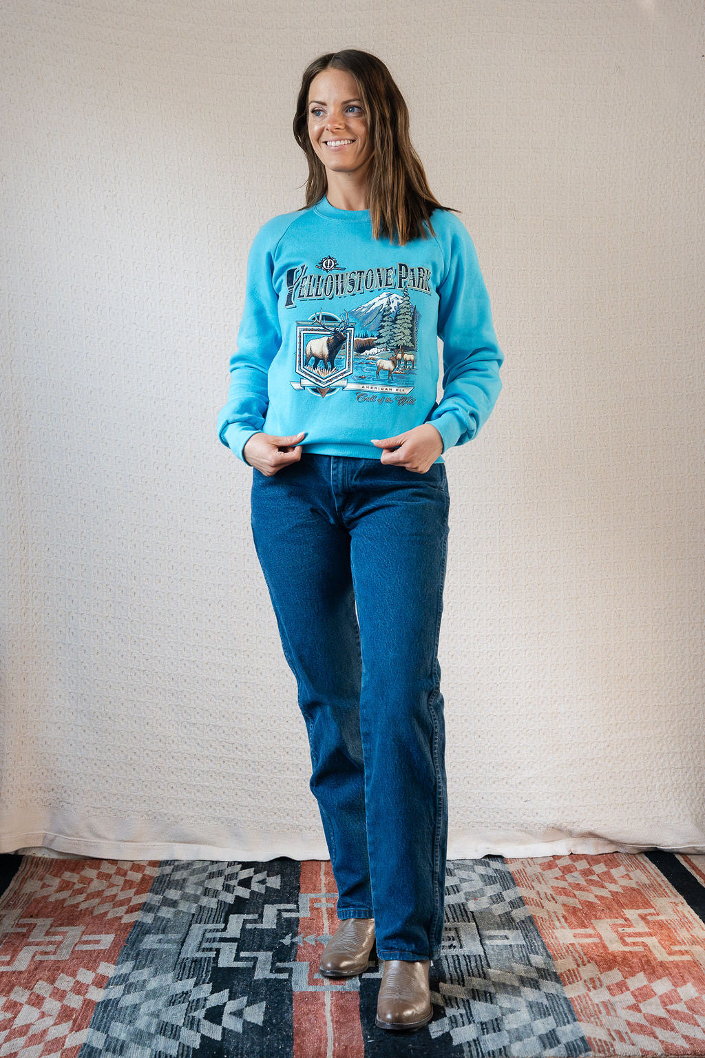 Deadstock 90's Yellowstone Park Souviner Sweat Shirt