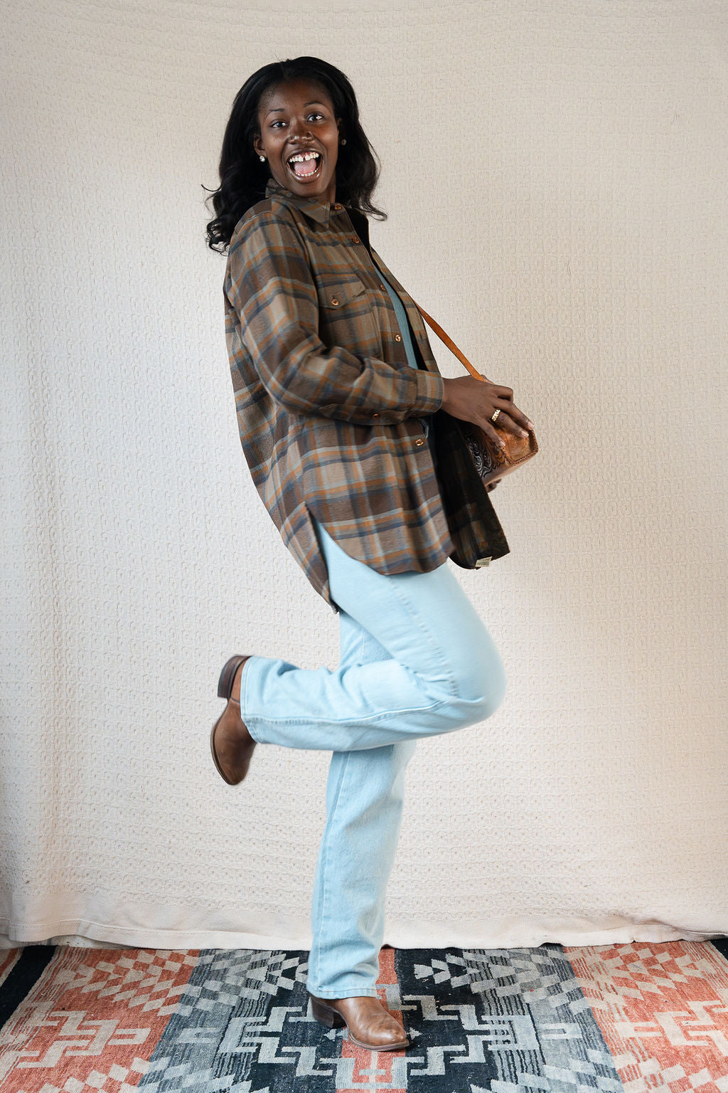 Pendleton Brown Plaid Wool Outdoorsman Button Down Shirt