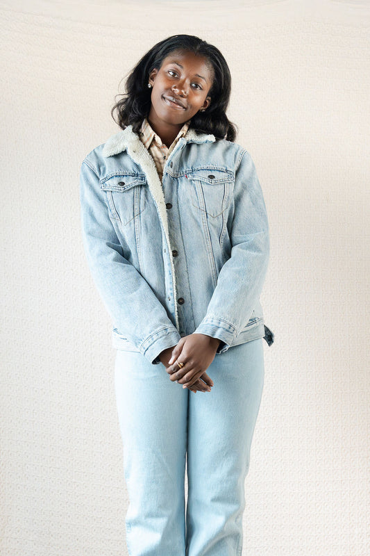 Levi's Sherpa Lined Denim Trucker Jacket (Modern)