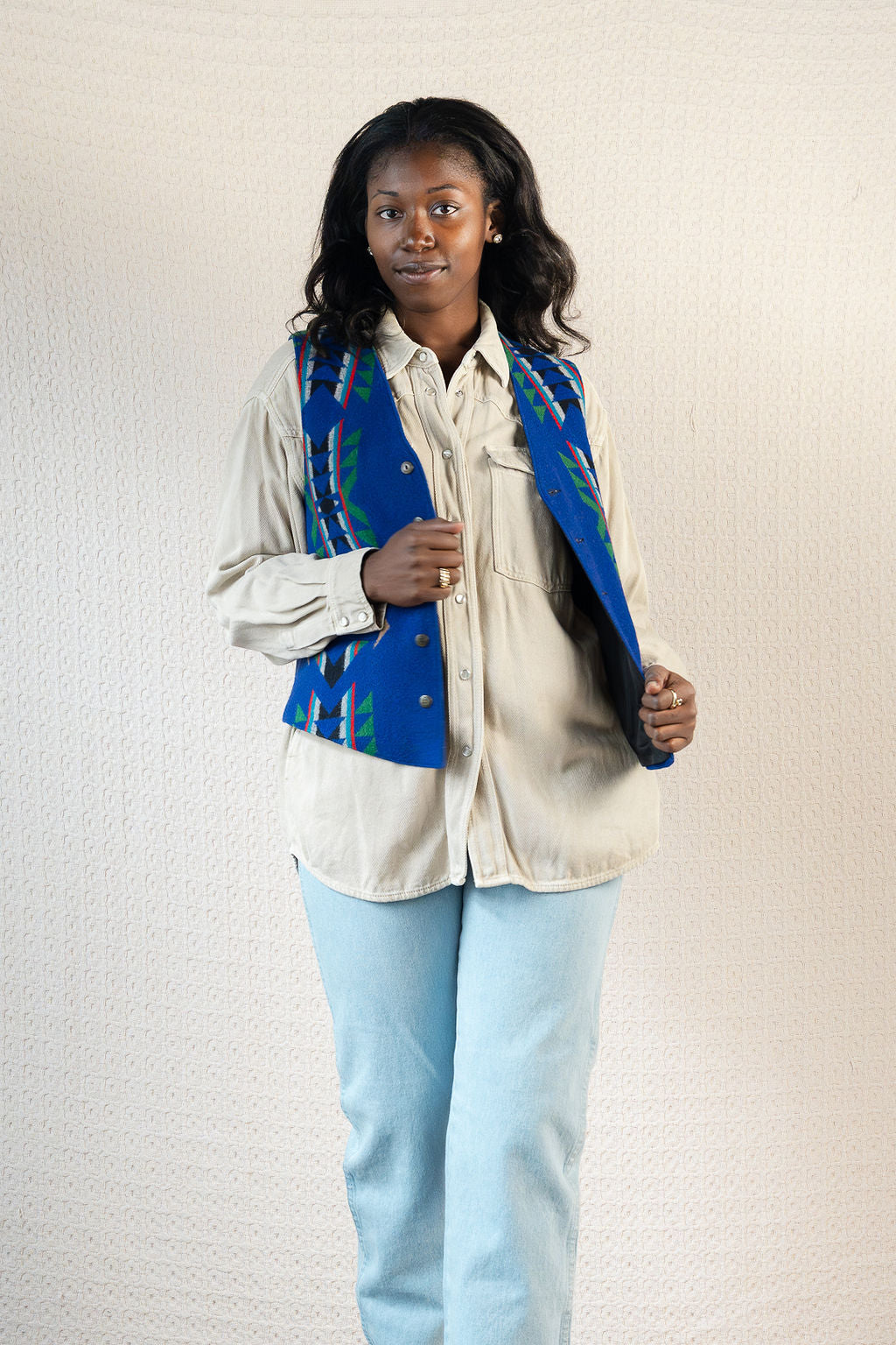 Pendleton High Grade Print Wool Vest