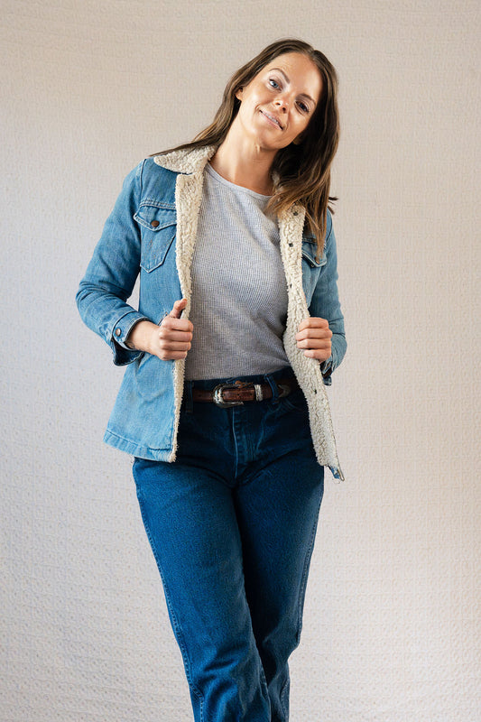 Wrangler Sherpa Lined Denim Jacket