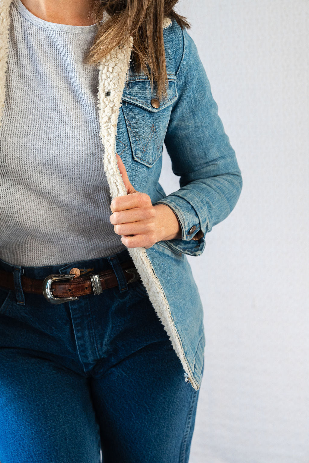 Wrangler Sherpa Lined Denim Jacket