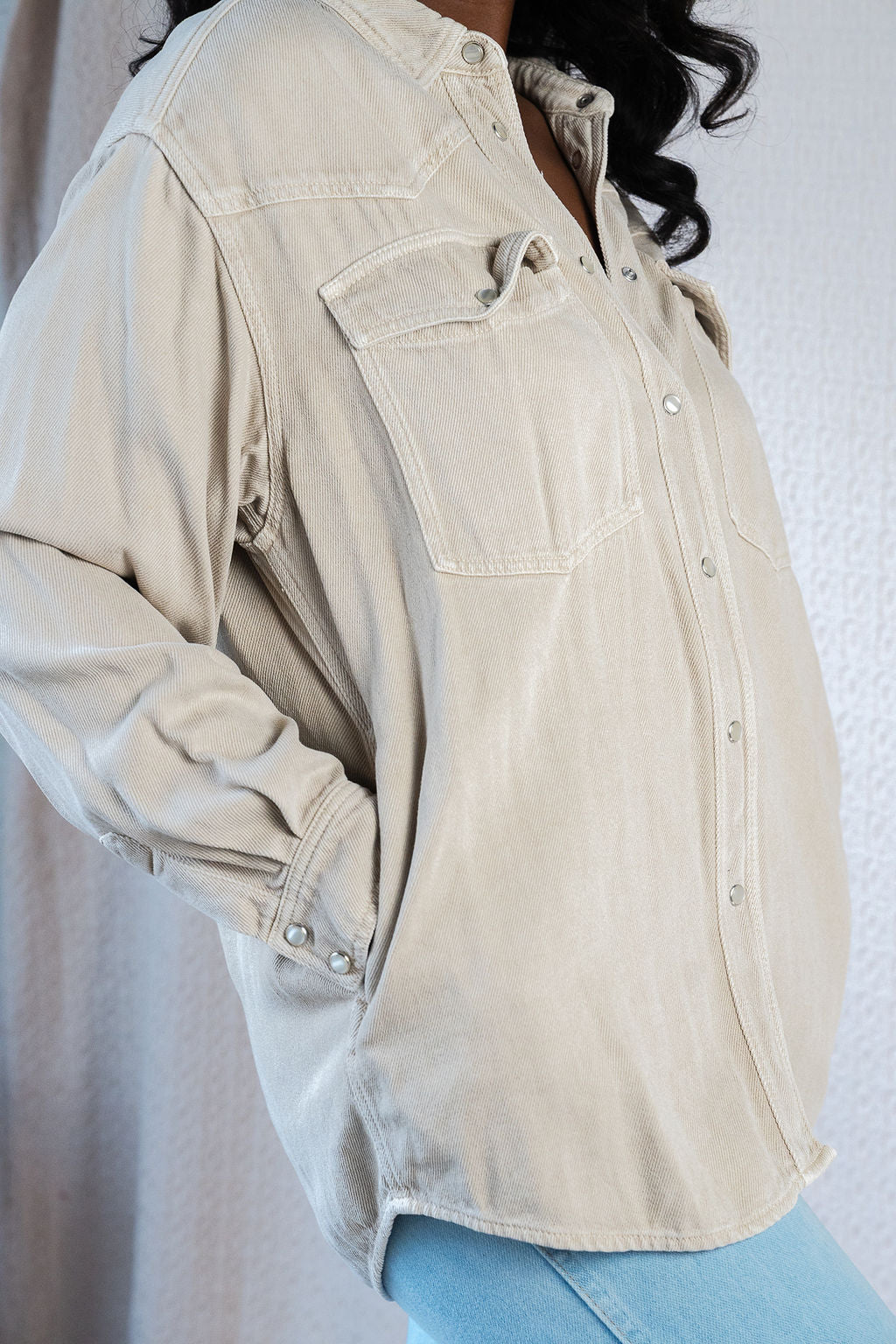 Isabel Marant Etoile Cream Western Shirt Jacket