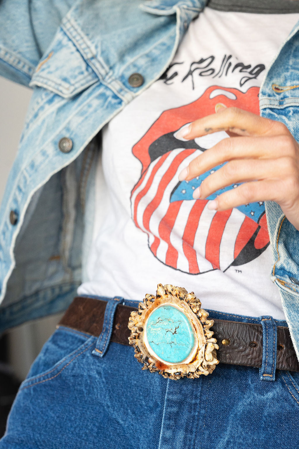 Elk Horn Base & Turquoise Buckle by BC Barto