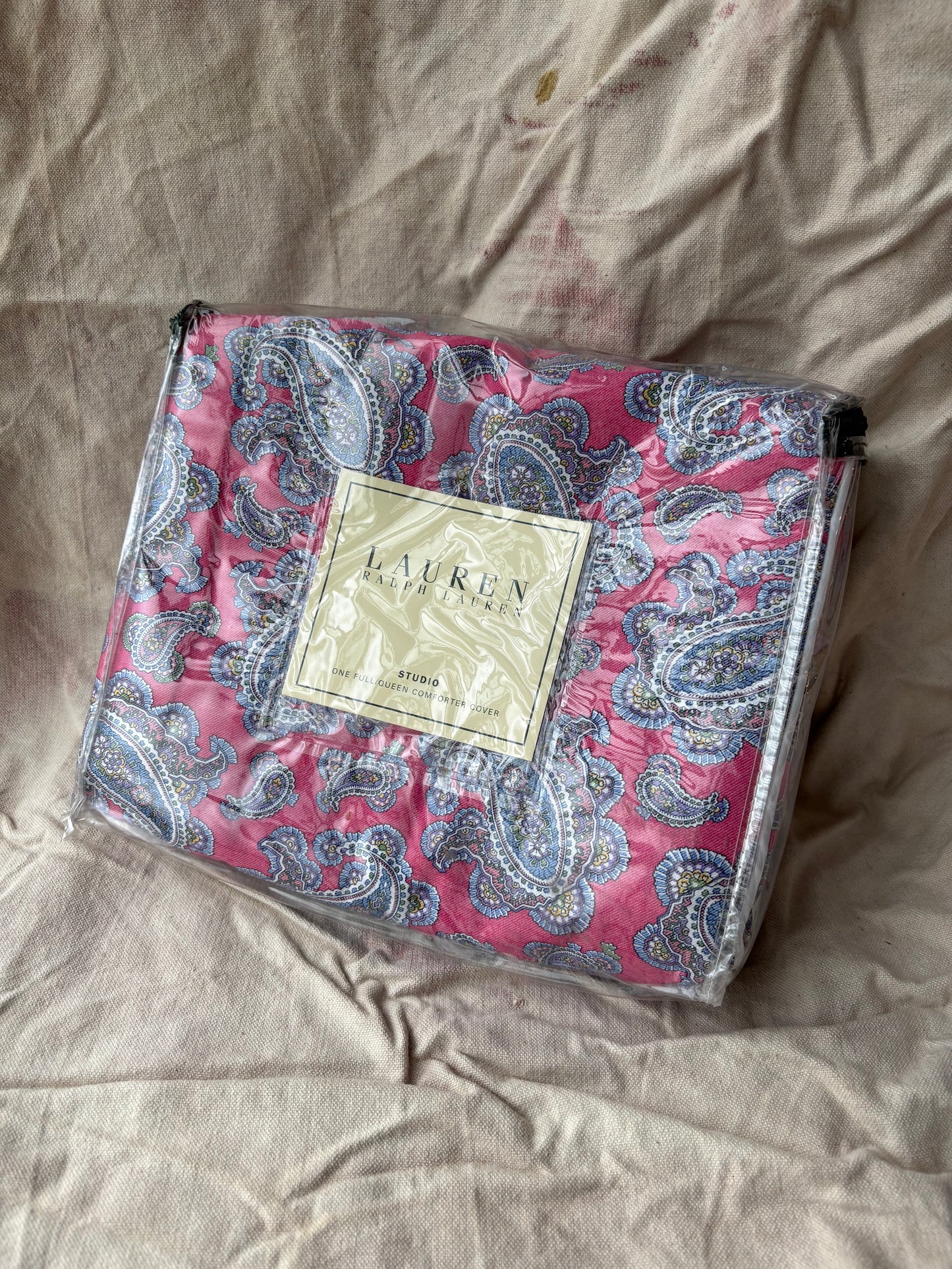 Ralph Lauren Pink Full/Queen Duvet Cover