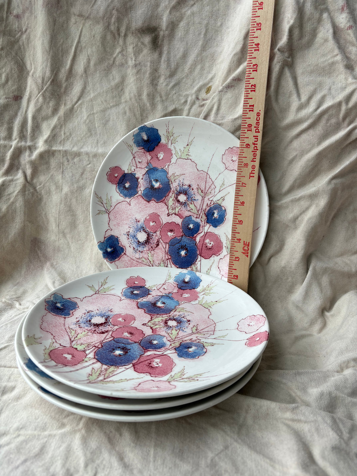 Set of 4 Noritake Floral 10" Plates