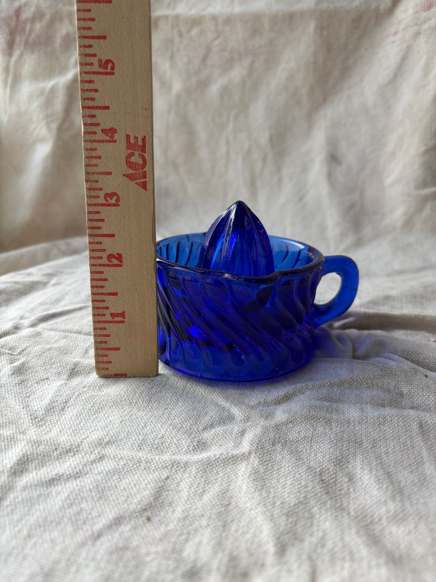 Cobalt Blue Glass Citrus Juicer