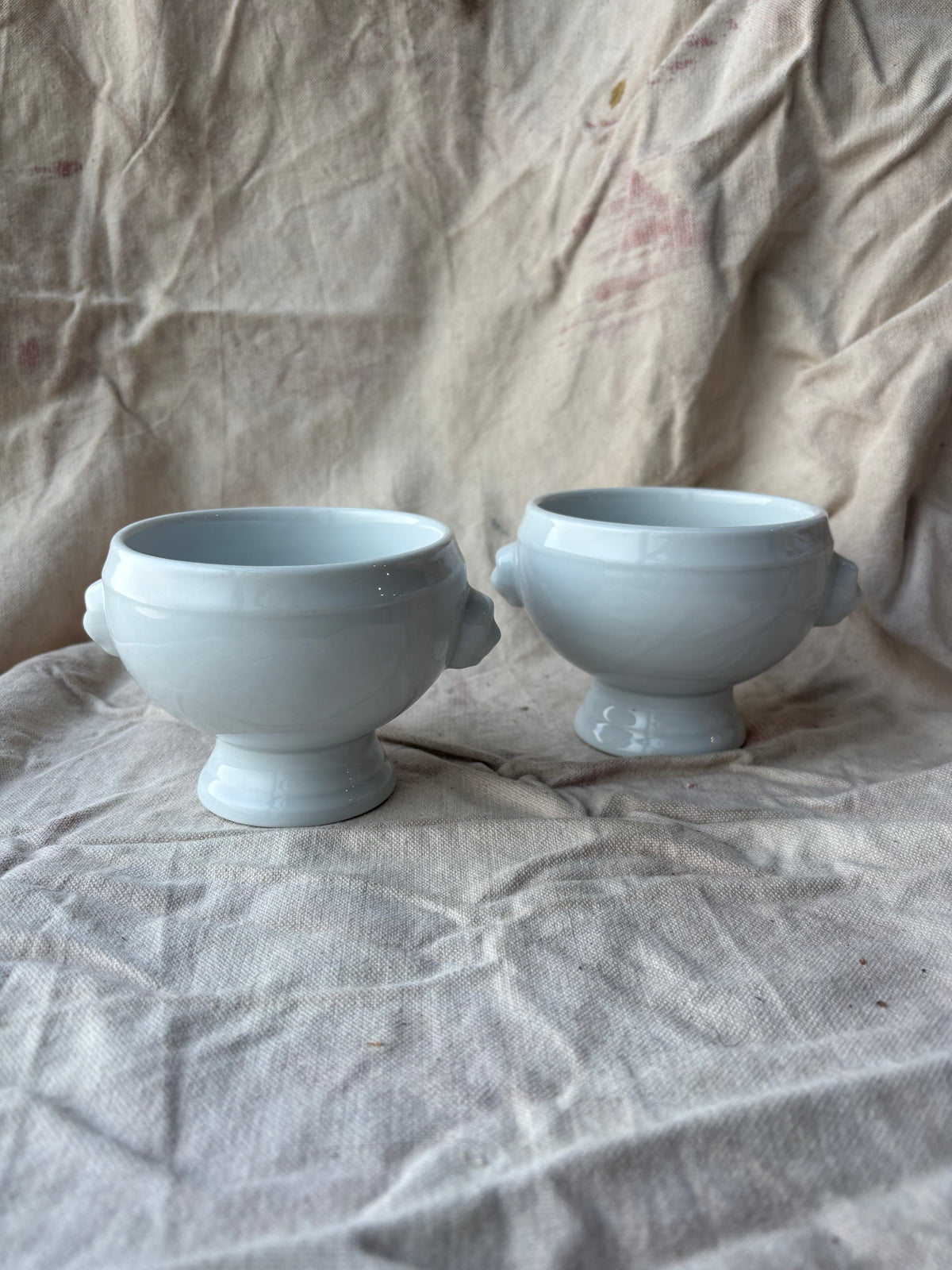 Set of Two Lion's Head Bowls