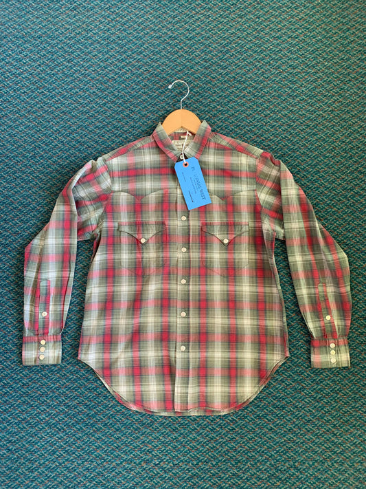 Vintage Ralph Lauren Western Wear Plaid Pearl Snap