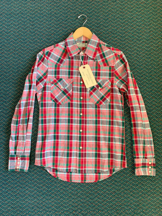Colorful Plaid Western Button Down