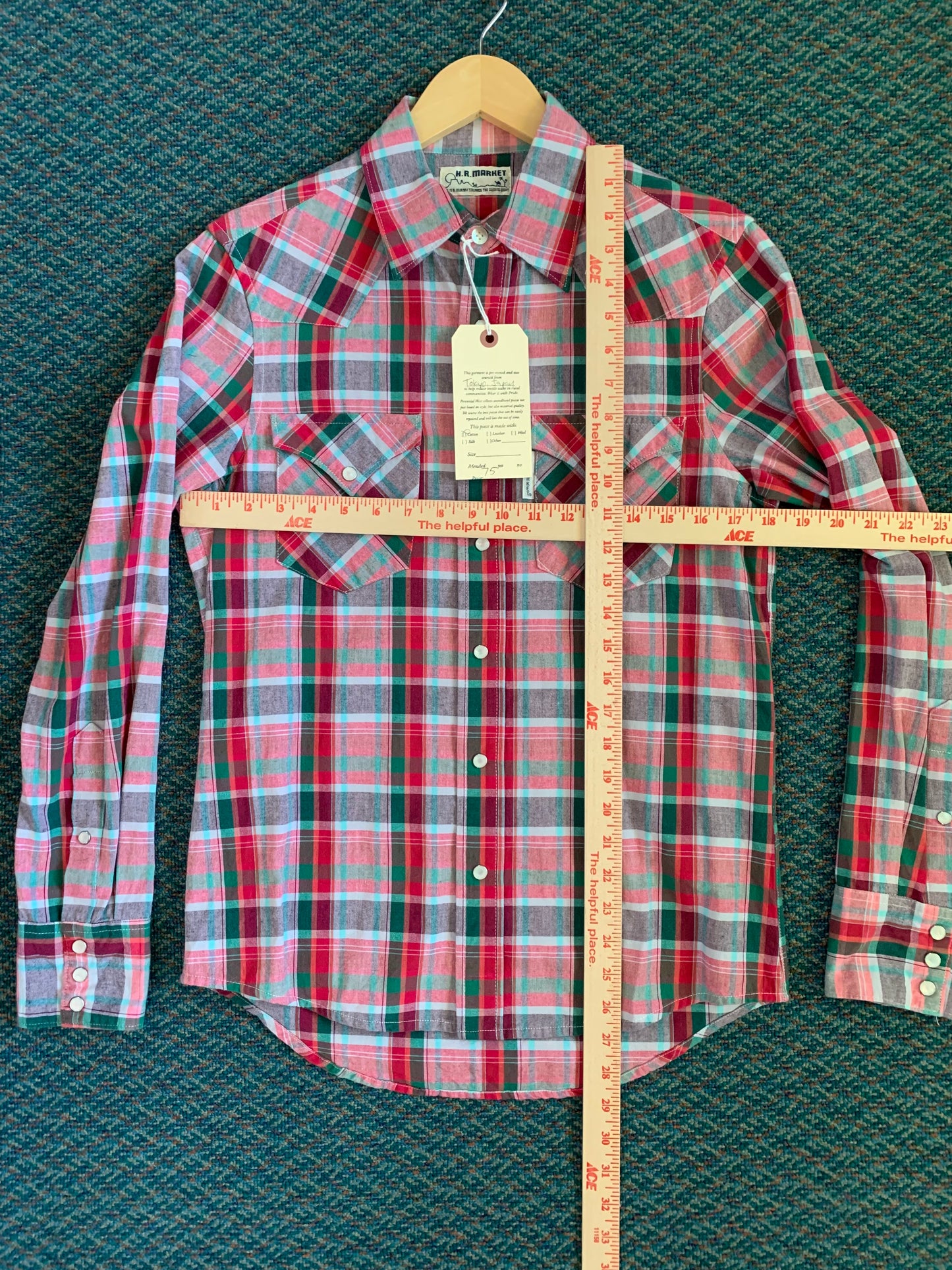 Colorful Plaid Western Button Down