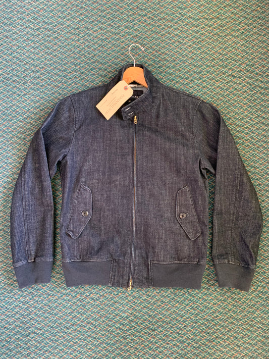 Beams Denim Moto Style Bomber Jacket