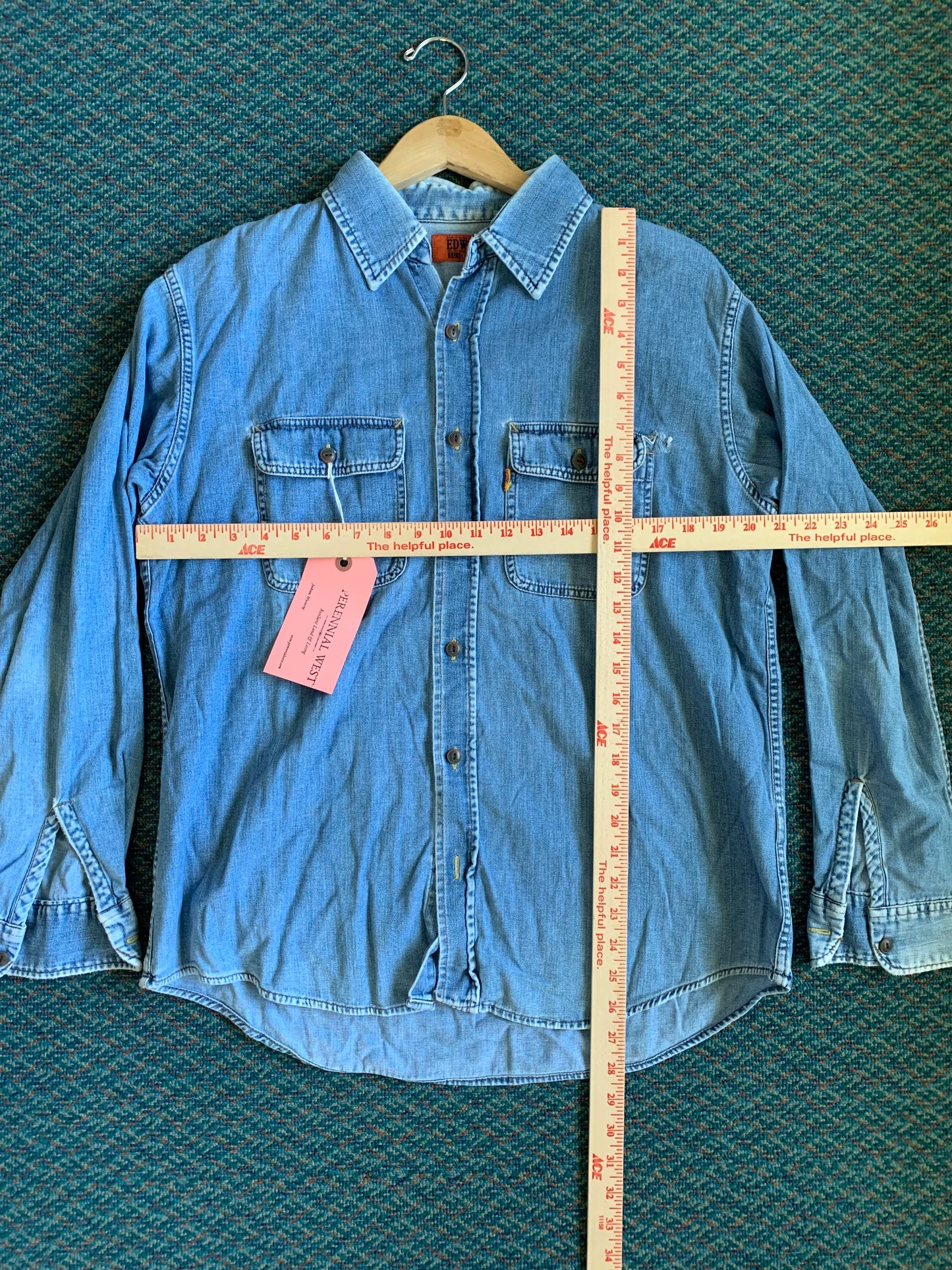 Vintage Edwin Chambray Button Down Shirt