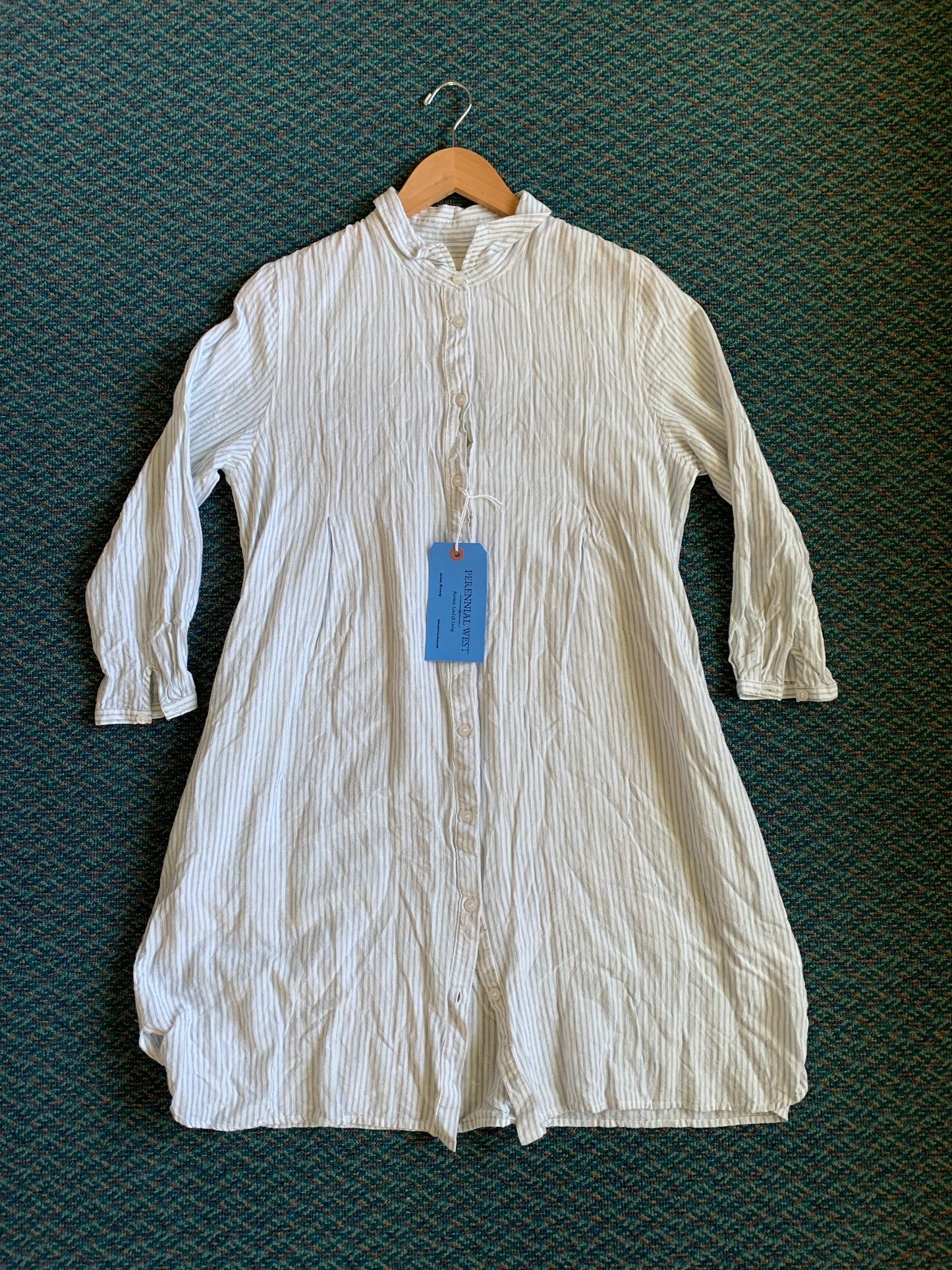 Cotton Pinstripe Tunic Dress