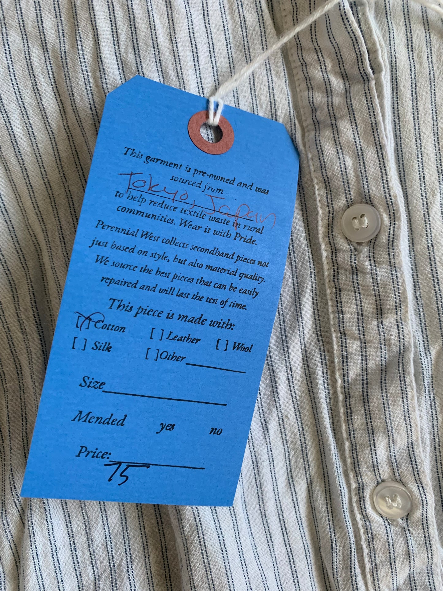 Cotton Pinstripe Tunic Dress