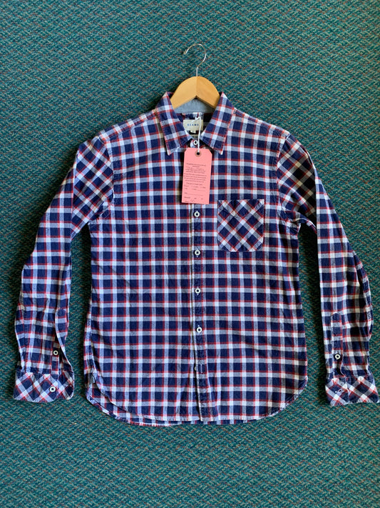 Beams Cotton Plaid Button Down Shirt