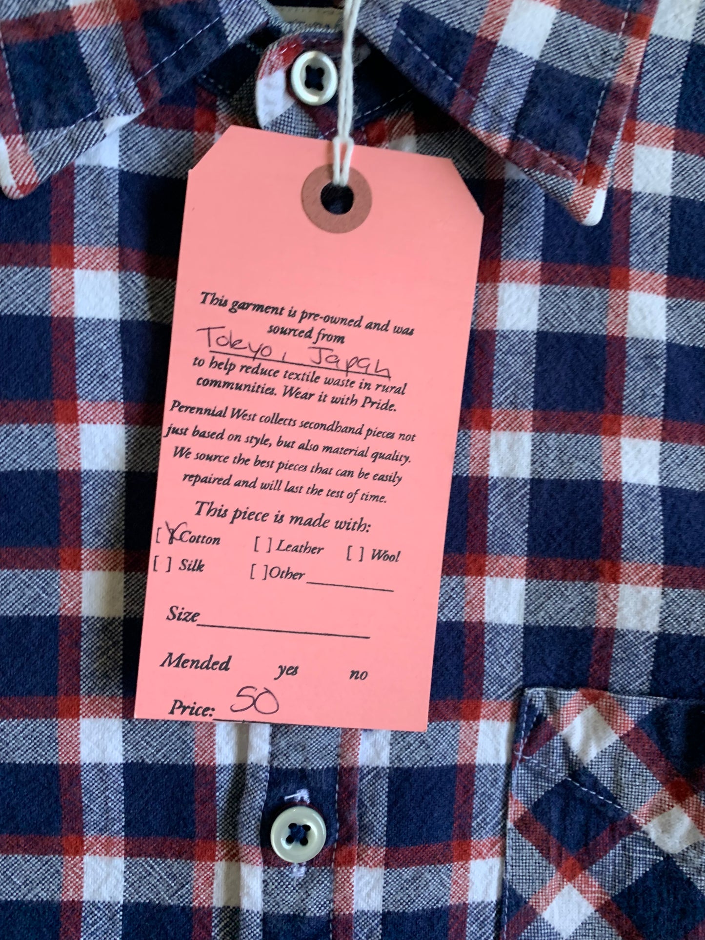 Beams Cotton Plaid Button Down Shirt