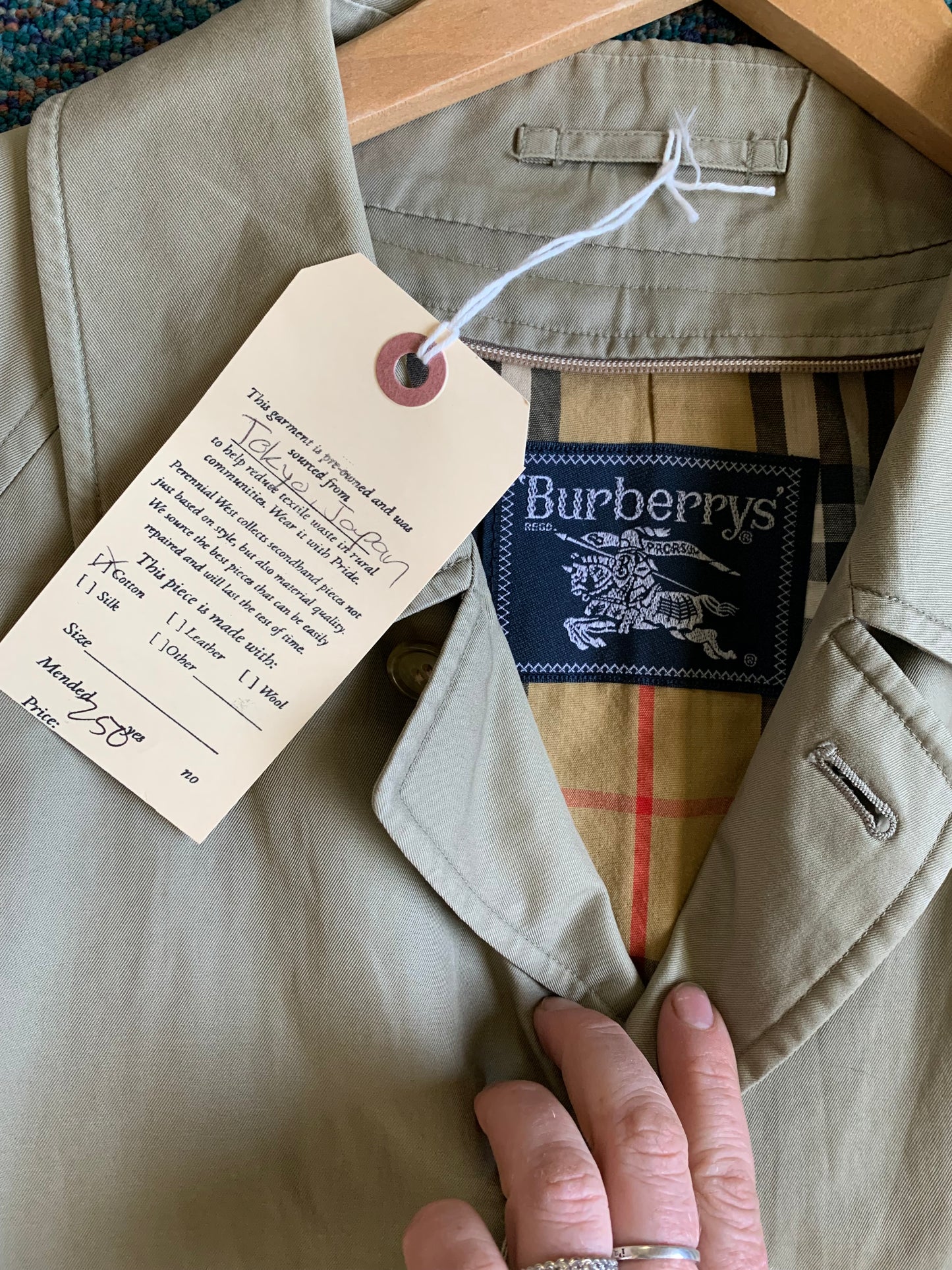 Vintage Burberry Car Coat Trench